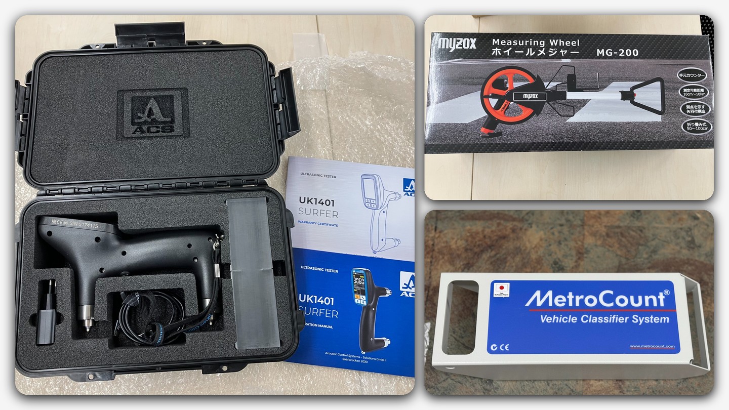 ラオスにおける道路維持管理・道路補修関連機材の納品完了