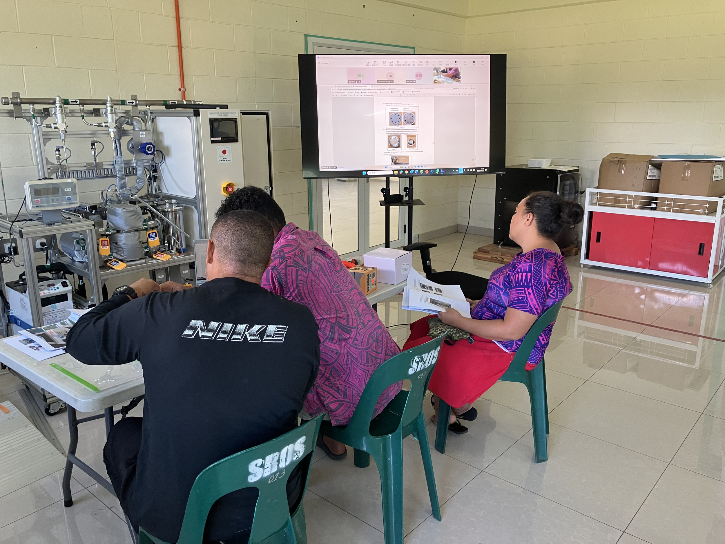 Completion of Delivery of Food Processing Equipment to the Independent State of Samoa